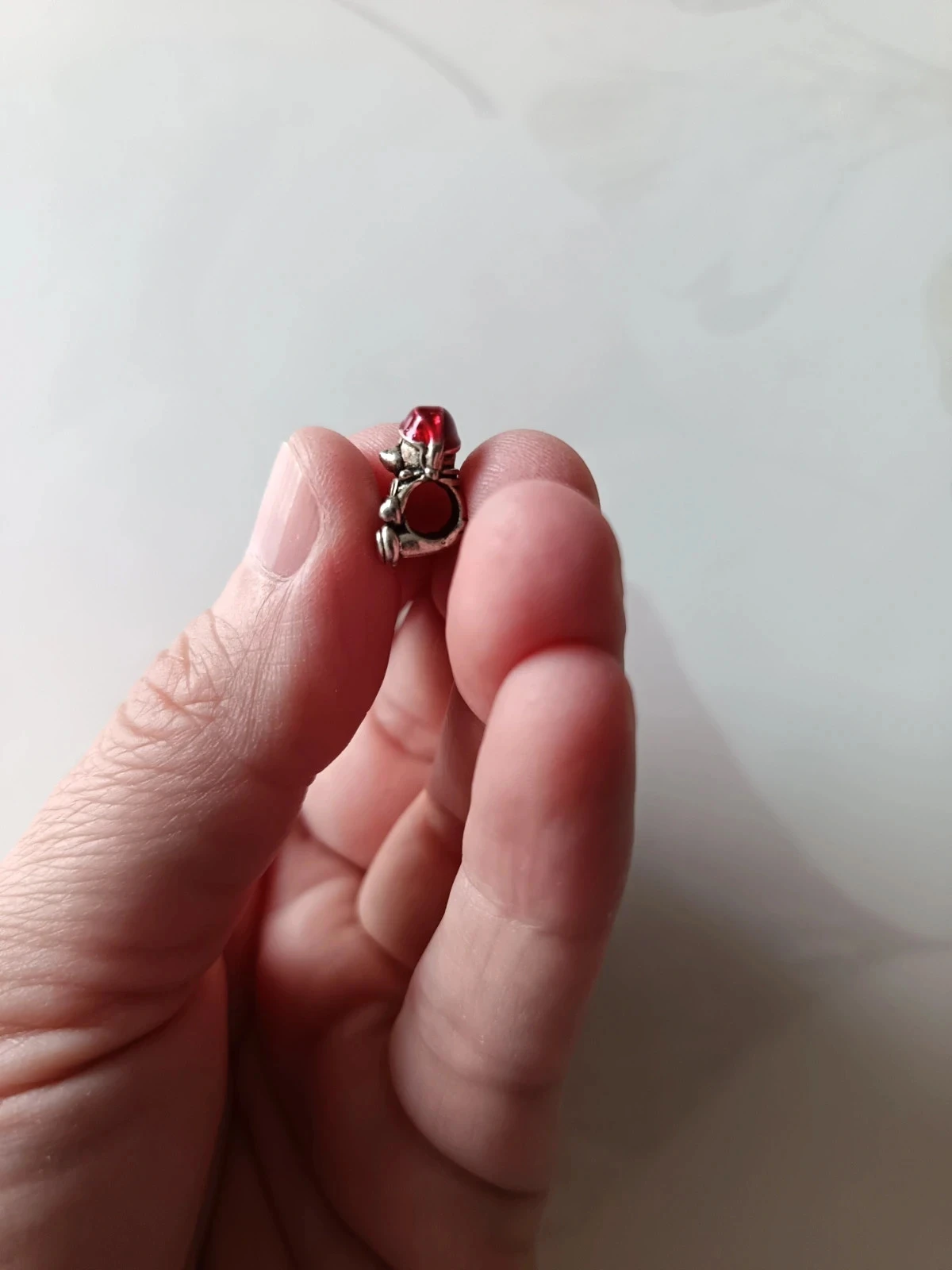 Charms charm breloque pampille pulseira oursin natal gorro vermelho – photo 4